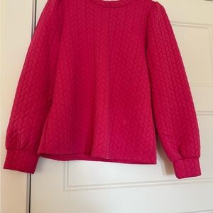 Cozy Red Quilted Sweater